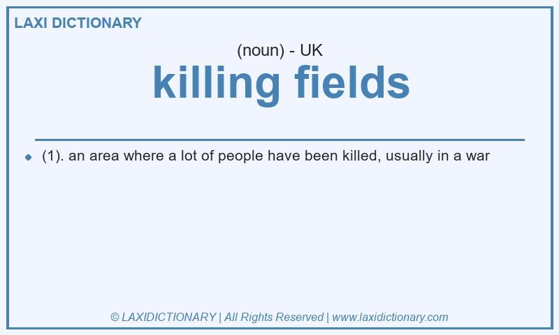 Definition killing fields in British English