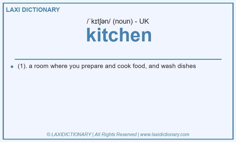 Definition kitchen in British English