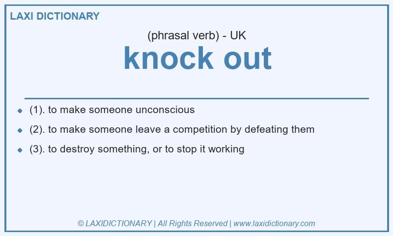 Definition knock out in British English