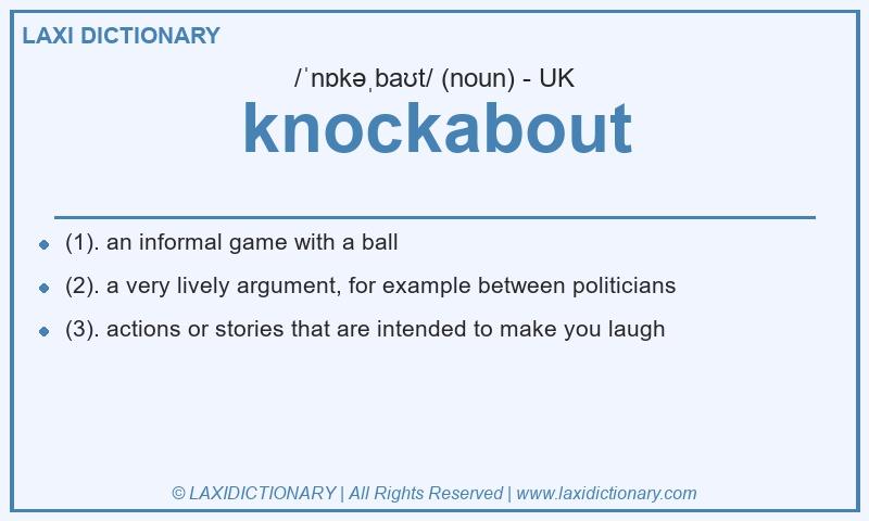 Definition knockabout in British English