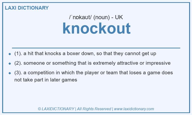 Definition knockout in British English