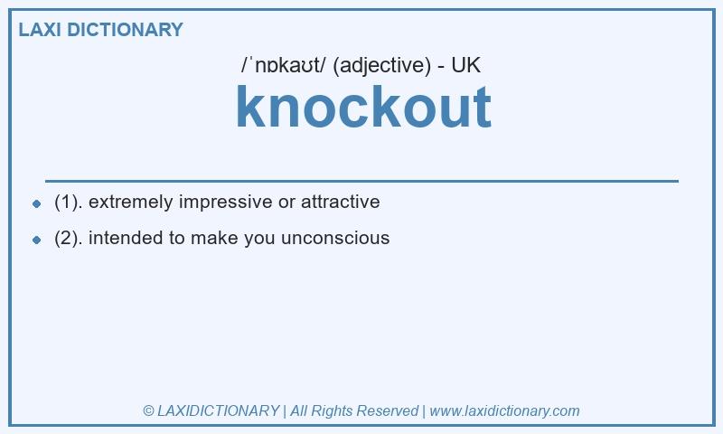 Definition knockout in British English