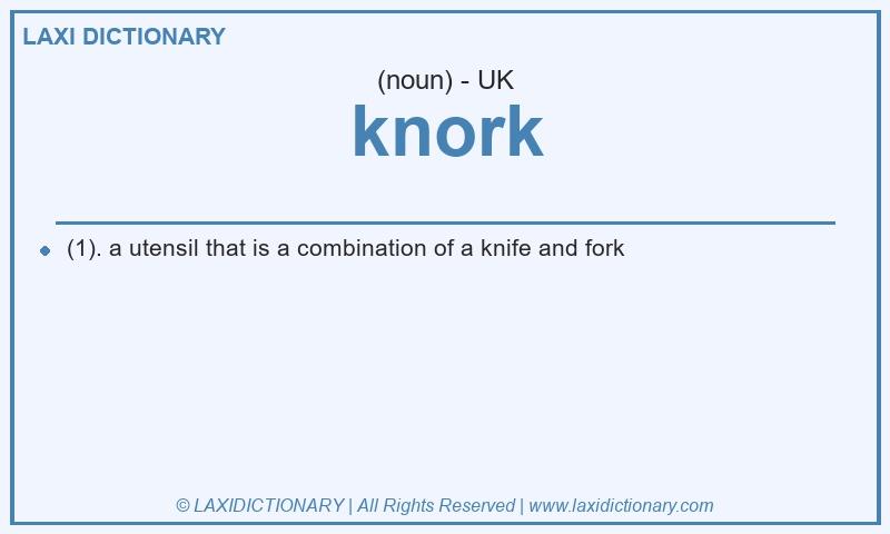 Definition knork in British English