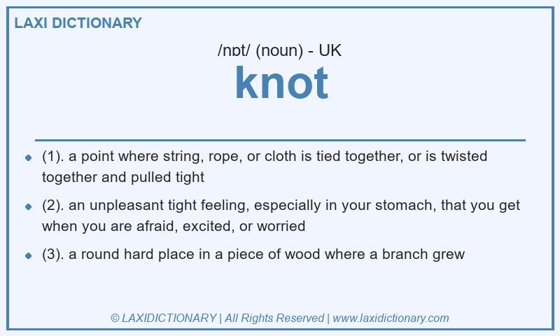 Definition knot in British English