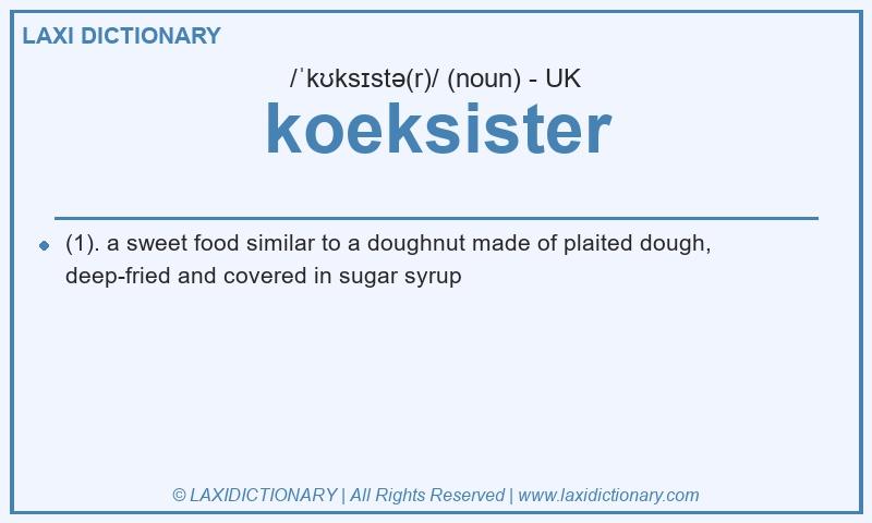 Definition koeksister in British English