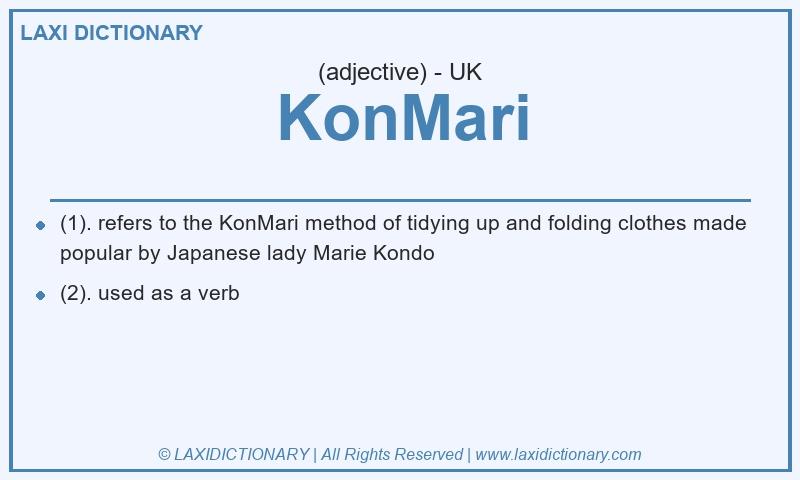 Definition KonMari in British English