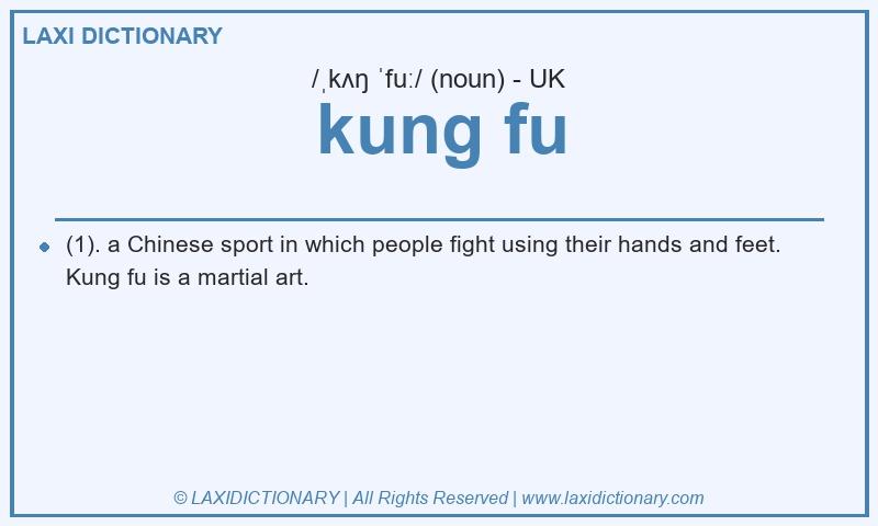 Definition kung fu in British English