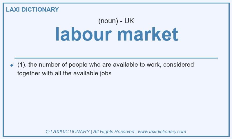 Definition labour market in British English