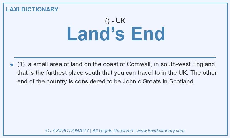 Definition Land’s End in British English