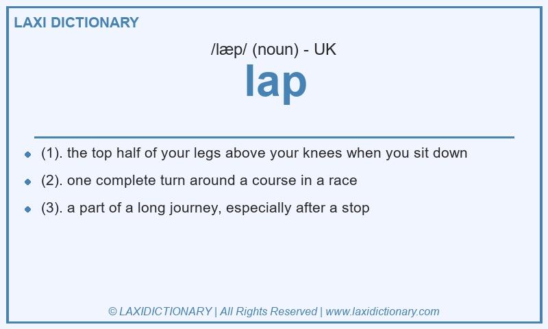 Definition lap in British English