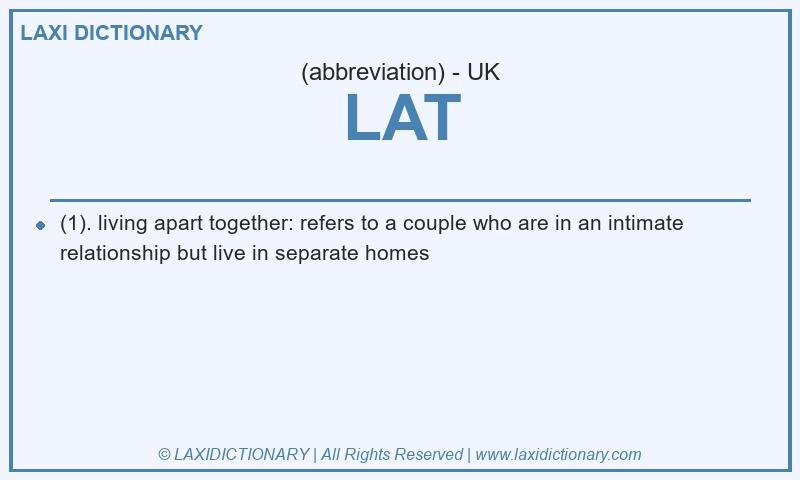 Definition LAT in British English
