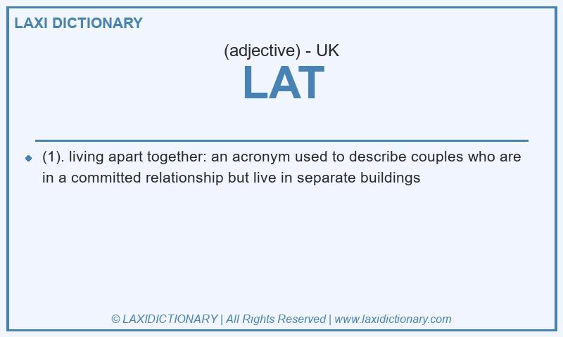Definition LAT in British English
