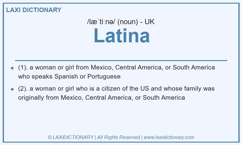 Definition Latina in British English