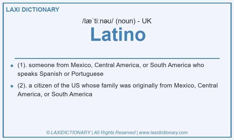 Definition Latino in British English