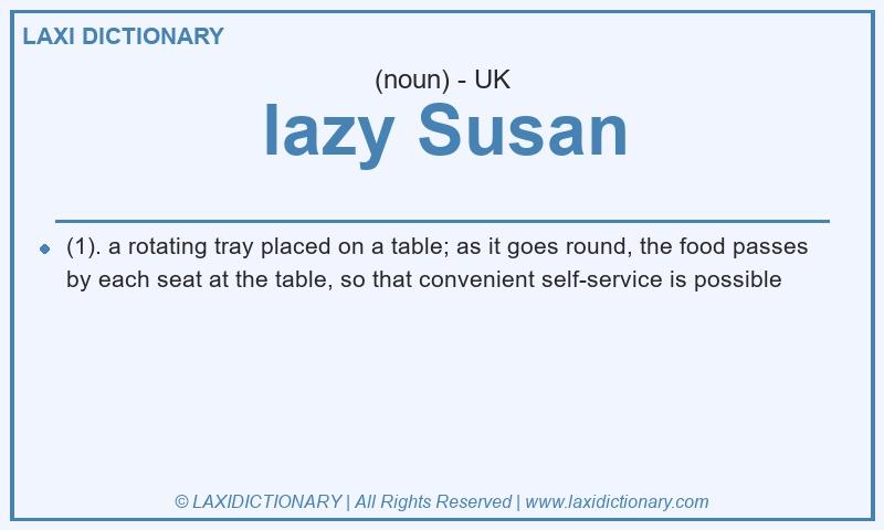 Definition lazy Susan in British English