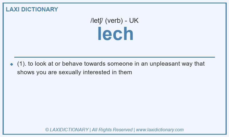 Definition lech in British English