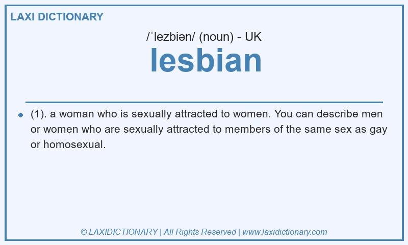 Definition lesbian in British English