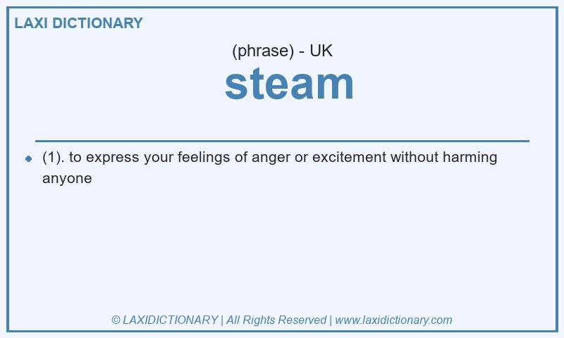 Definition steam in British English