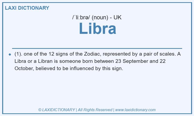 Definition Libra in British English