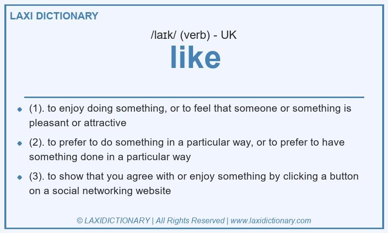 Definition like in British English