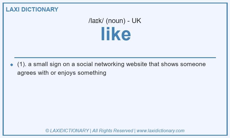 Definition like in British English