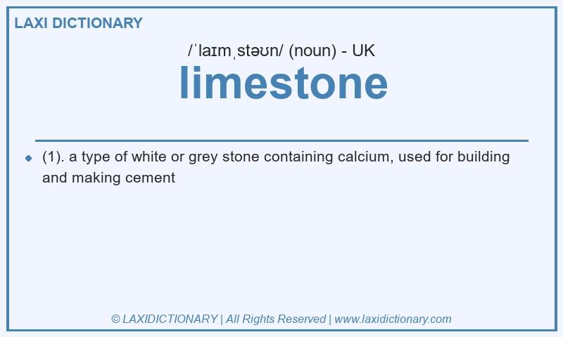 Definition limestone in British English