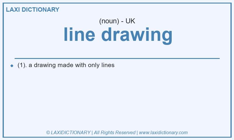 Definition line drawing in British English