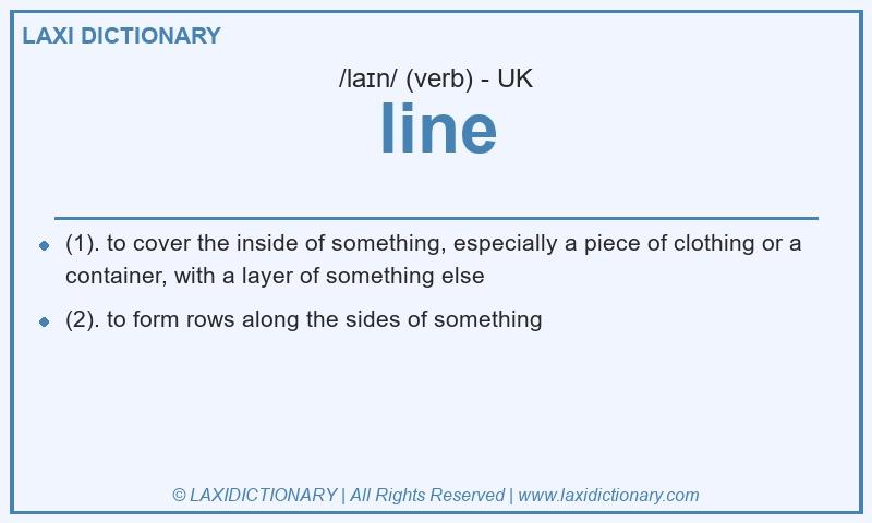 Definition line in British English