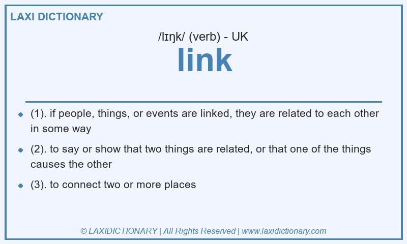 Definition link in British English