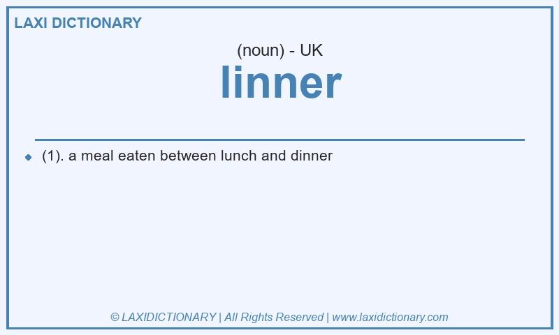 Definition linner in British English