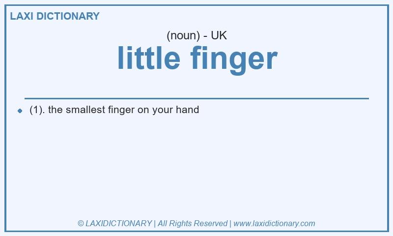 Definition little finger in British English