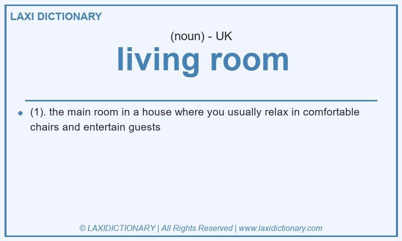 Definition living room in British English