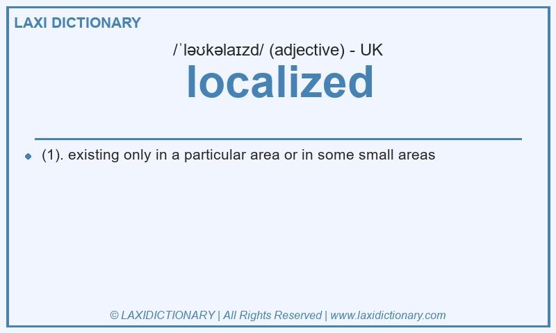 Definition localized in British English