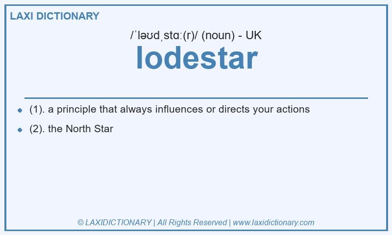 Definition lodestar in British English