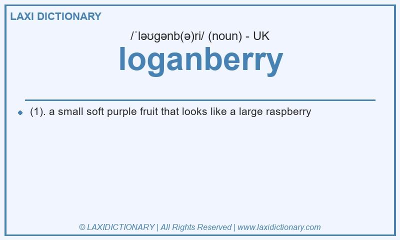 Definition loganberry in British English