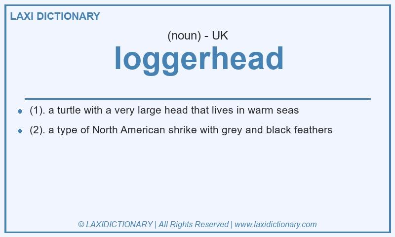 Definition loggerhead in British English