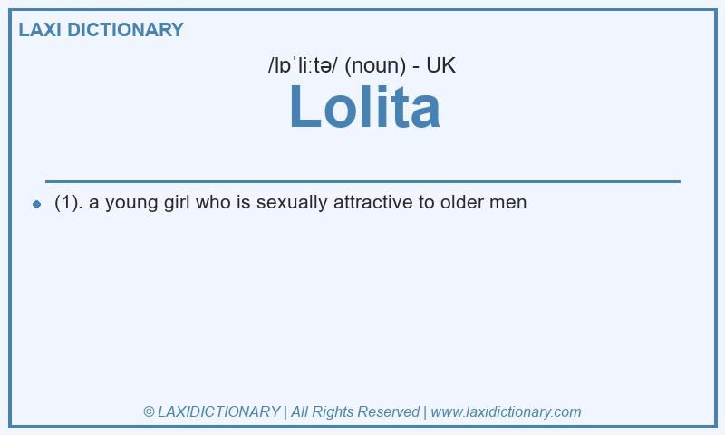 Definition Lolita in British English