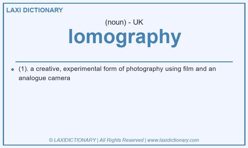 Definition lomography in British English