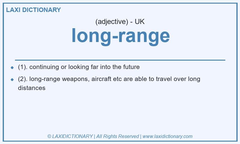 Definition long-range in British English