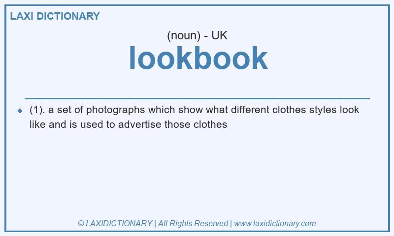 Definition lookbook in British English