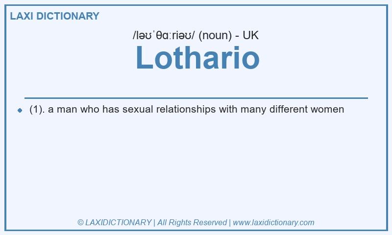 Definition Lothario in British English