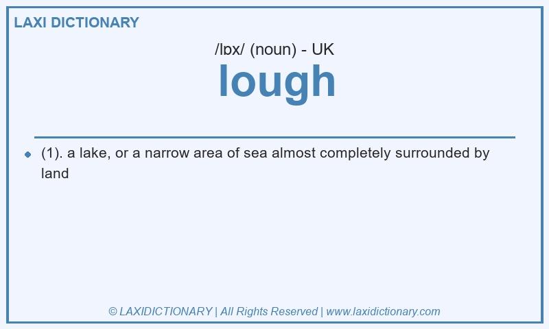 Definition lough in British English