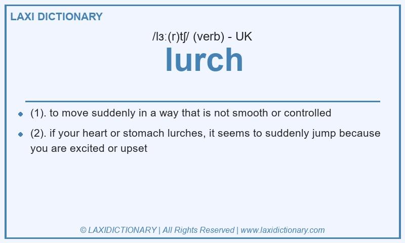 Definition lurch in British English