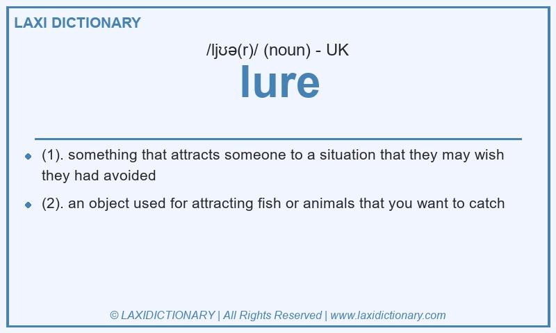 Definition lure in British English