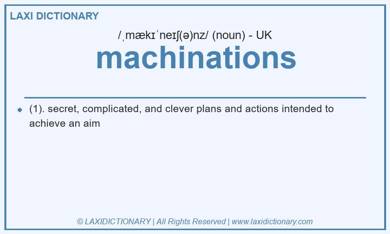 Definition machinations in British English