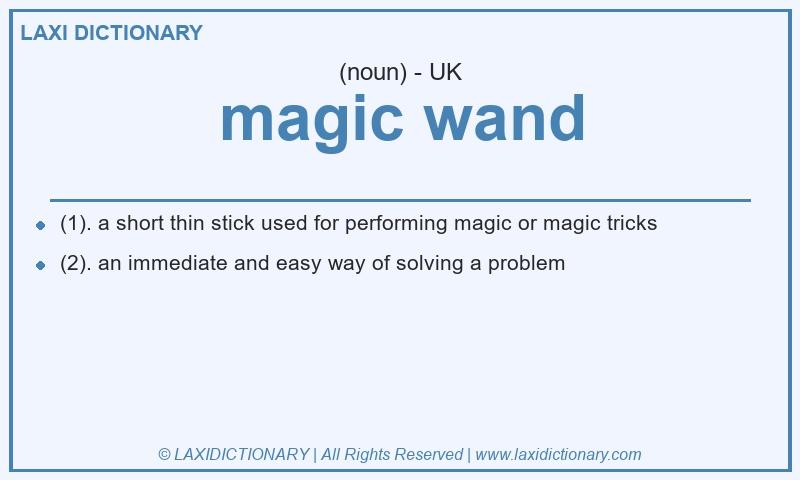 Definition magic wand in British English