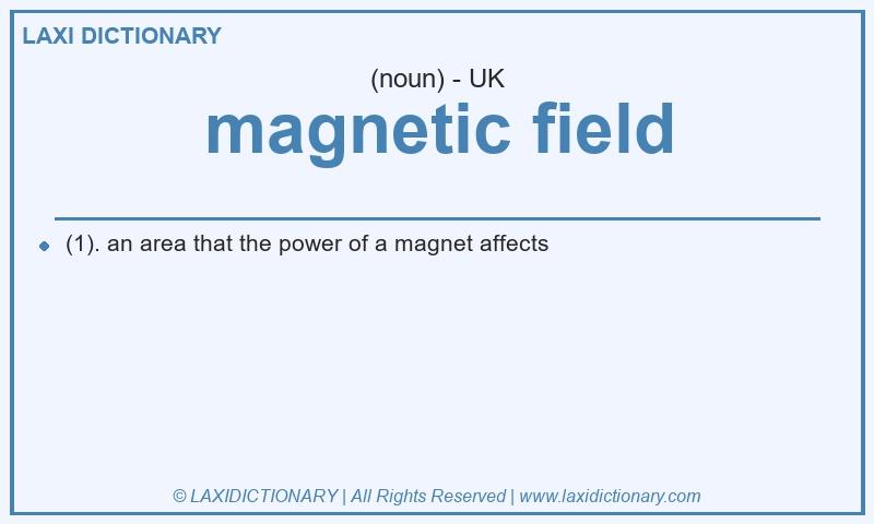 Definition magnetic field in British English