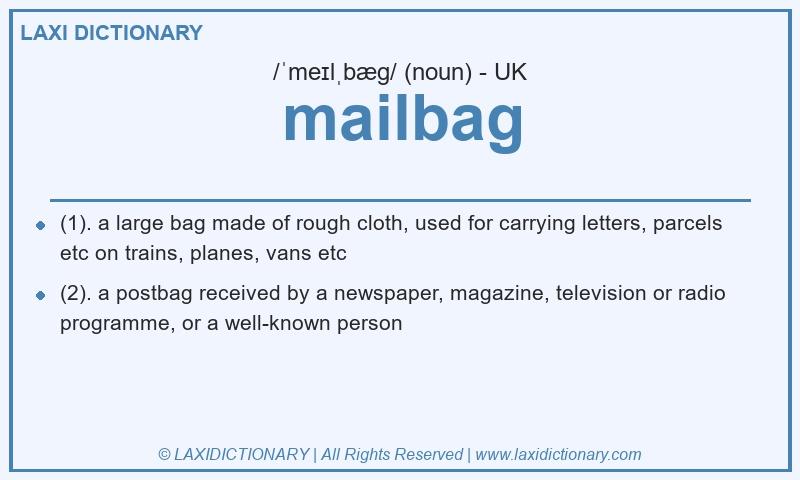 Definition mailbag in British English