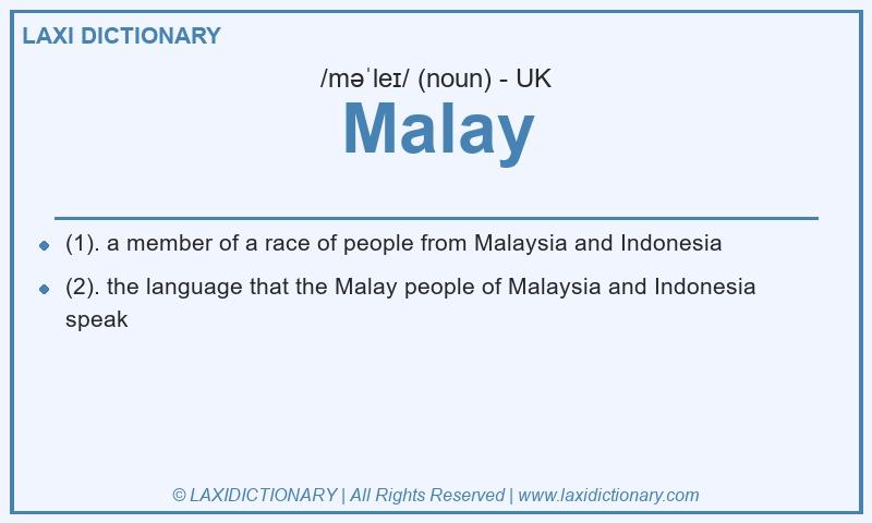 Definition Malay in British English