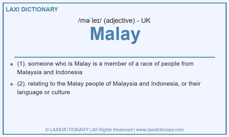 Definition Malay in British English